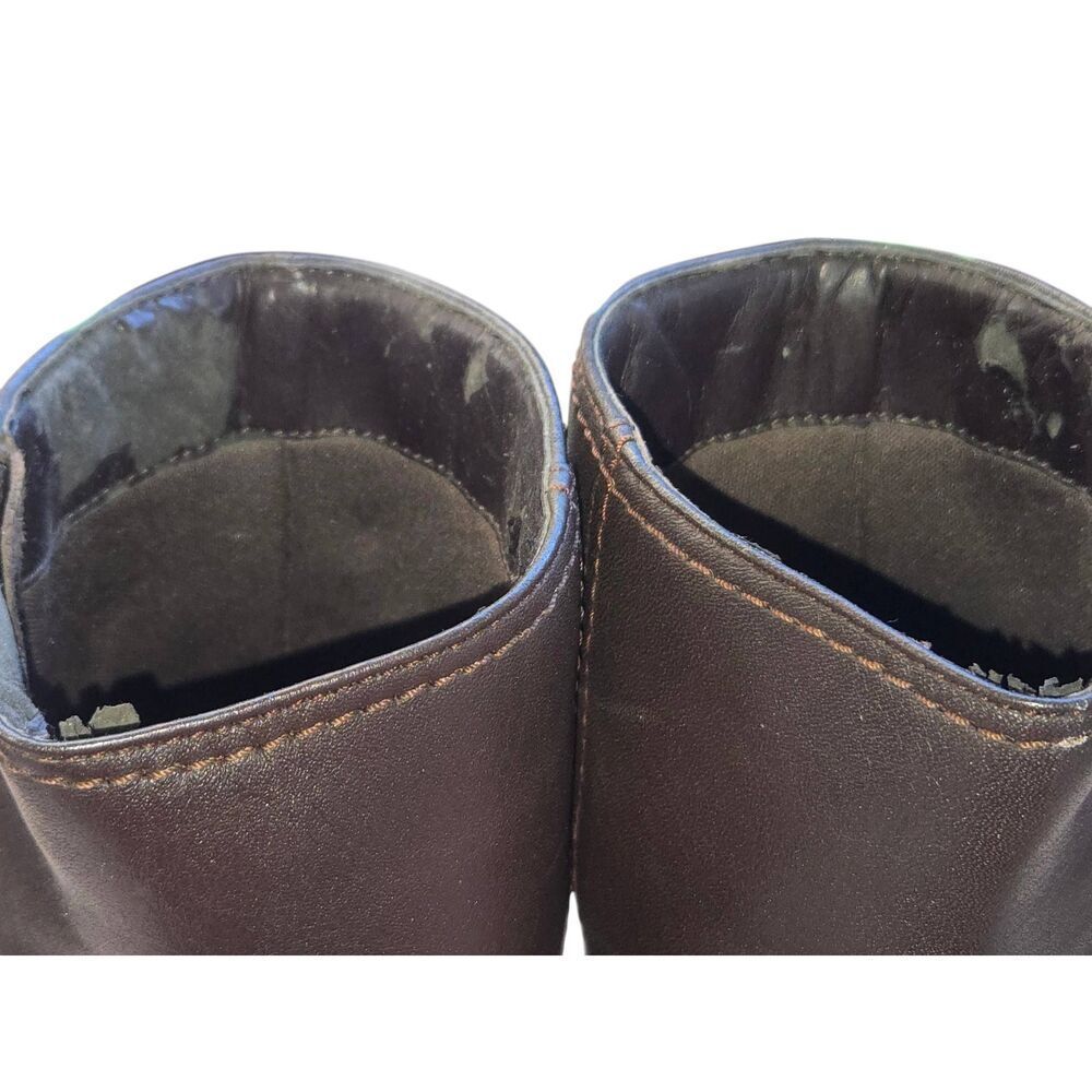 Bloomingdale's Women's Size 7M Brown Ankle Bootie Heel - Picture 4 of 11